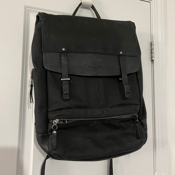 Timbuk2 premium laptop backpack w/ leather details - Picture 1 of 6